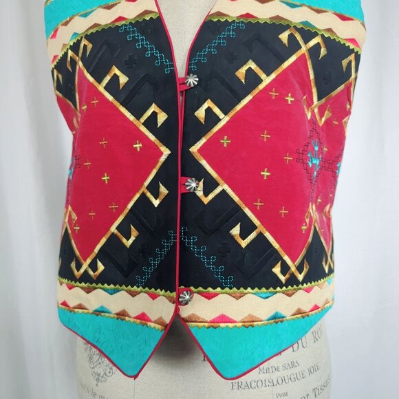 Vintage Hairston Roberson Ropa Western Vest Medium Deadstock - Picture 3 of 9